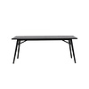 ebuy24 Sleek eetkamertafel 95x195 cm zwart.