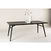 ebuy24 Sleek eetkamertafel 95x195 cm zwart.