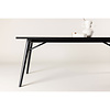 ebuy24 Sleek eetkamertafel 95x195 cm zwart.