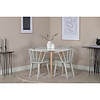 ebuy24 Polar eetkamertafel Ø90 cm wit.