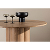 ebuy24 Olivia eetkamertafel Ø110 cm mocca.