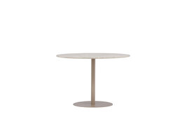 ebuy24 Lycke eetkamertafel Ø110 cm beige.