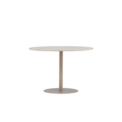 ebuy24 Lycke eetkamertafel Ø110 cm beige.