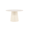 ebuy24 Lanzo eetkamertafel Ø120 cm whitewash.