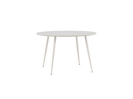 ebuy24 Plaza eetkamertafel Ø120 cm beige.
