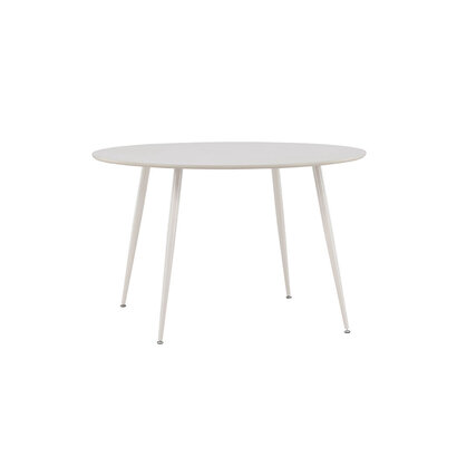 ebuy24 Plaza eetkamertafel Ø120 cm beige.