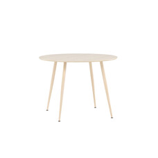 ebuy24 Plaza eetkamertafel Ø100 cm whitewash.