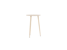 ebuy24 Plaza bartafel Ø70 cm whitewash.