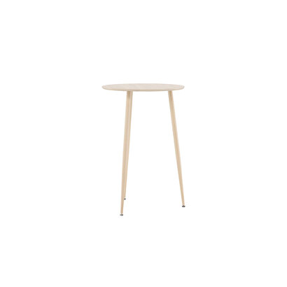 ebuy24 Plaza bartafel Ø70 cm whitewash.