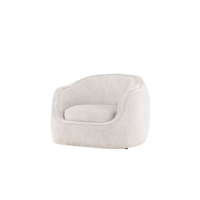 ebuy24 Elio fauteuil lichtgrijs.