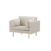 ebuy24 Boom fauteuil fluweel beige.