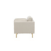 ebuy24 Boom fauteuil fluweel beige.