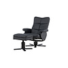 ebuy24 Sven fauteuil fauteuil PU kunstleer zwart.