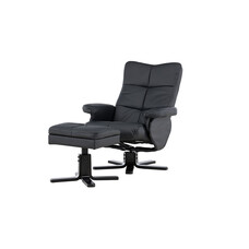 ebuy24 Sven fauteuil fauteuil PU kunstleer zwart.
