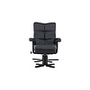 ebuy24 Sven fauteuil fauteuil PU kunstleer zwart.