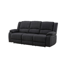 ebuy24 Singapore bank 3-zits fauteuil zwart.
