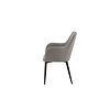 ebuy24 Comfort eetkamerstoel met armleuning grijs.