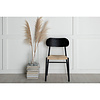 ebuy24 Polly eetkamerstoel zwart, naturel.