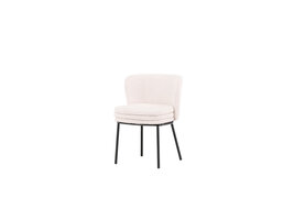 ebuy24 Agnes eetkamerstoel wit.