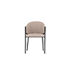 ebuy24 Evelina eetkamerstoel met armleuning beige.