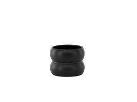 ebuy24 Dapne bloempot mat zwart.