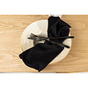 ebuy24 WabiSabi stoffen servet rayon zwart.