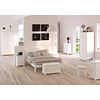 ebuy24 Richard bureau met 4 lades, wit.