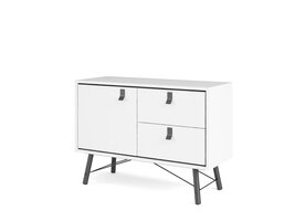 ebuy24 Rye dressoir 1 deur, 2 lades mat wit.