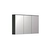 ebuy24 Synnax spiegelkast 3 spiegel deuren grijs.