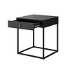 ebuy24 Pops nachtkastje 1 lade set met 2 stuks zwart.
