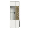 ebuy24 Prisma vitrinekast 2 deuren wit.