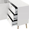 ebuy24 Bodo dressoir 2 deuren, 3 lades wit.