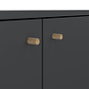 ebuy24 Bodo dressoir 2 deuren, 3 lades matgrijs.