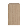 ebuy24 Next dressoir 4 deuren, 1 lade eiken decor, wit hoogglans.