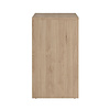 ebuy24 Next dressoir 2 deuren, 2 lades, 1 plank eiken decor, wit hoogglans.