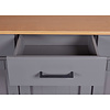 ebuy24 Forenzo dressoir 3 deuren, 3 lades grijs, natuur.