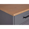ebuy24 Forenzo dressoir 3 deuren, 3 lades grijs, natuur.