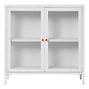 ebuy24 Dalby dressoir 2 glazen deuren wit.