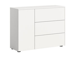 ebuy24 Loft dressoir 3 laden 1 deur wit.