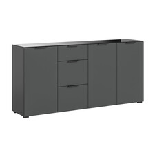 ebuy24 Ray dressoir 3 laden 3 deuren antraciet.