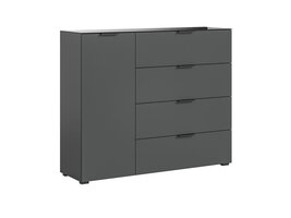 ebuy24 Ray dressoir 4 laden 1 deur antraciet.