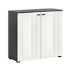 ebuy24 Monte dressoir 2 deuren wit hoogglans.