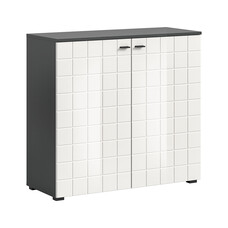 ebuy24 Monte dressoir 2 deuren wit hoogglans.
