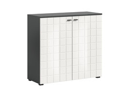 ebuy24 Monte dressoir 2 deuren wit hoogglans.