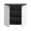 ebuy24 Monte dressoir 2 deuren wit hoogglans.