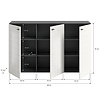 ebuy24 Monte dressoir 3 deuren wit hoogglans.