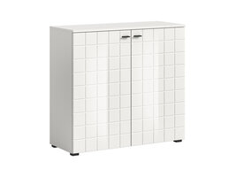 ebuy24 Monte dressoir 2 deuren wit hoogglans.