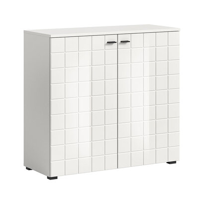 ebuy24 Monte dressoir 2 deuren wit hoogglans.