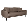 ebuy24 Lido bank 2,5 pers. met twee kussens bruin.