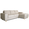 ebuy24 Nordic bank met chaise longue rechts gericht licht beige.